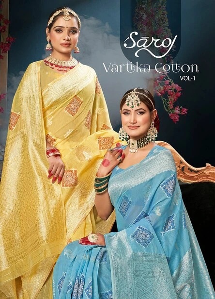 Saroj Vartika Vol 1 Cotton Designer Saree Collection