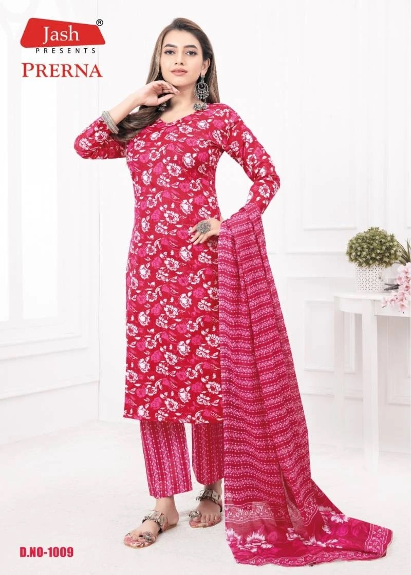 Jash Prerna 1 Soft Cotton Kurti Pant With Dupatta Collection