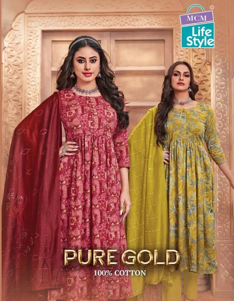 Mcm Pure Gold Vol 1 Printed Readymade Dress Collection