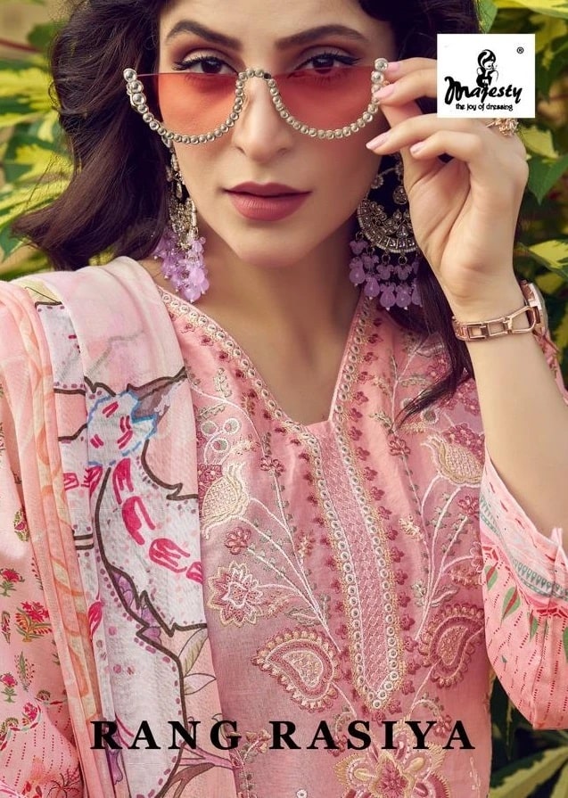 Majesty Rang Rasiya Cotton Pakistani Suit Collection