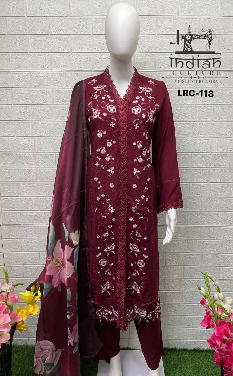 Lrc 118 Rayon Pakistani Readymade Suits Collection