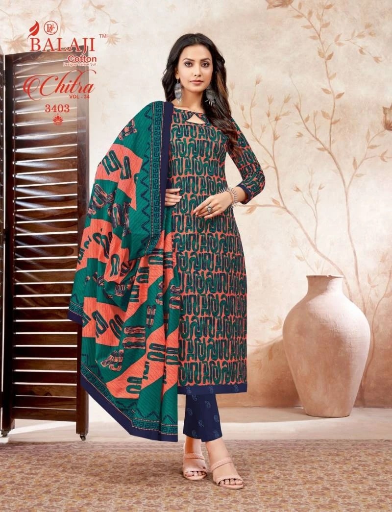 Balaji Chitra Vol 34 Soft Cotton Dress Material