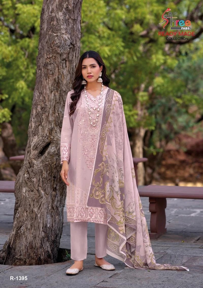 Shree R 1395 A To D Readymade Pakistani Suits Collection