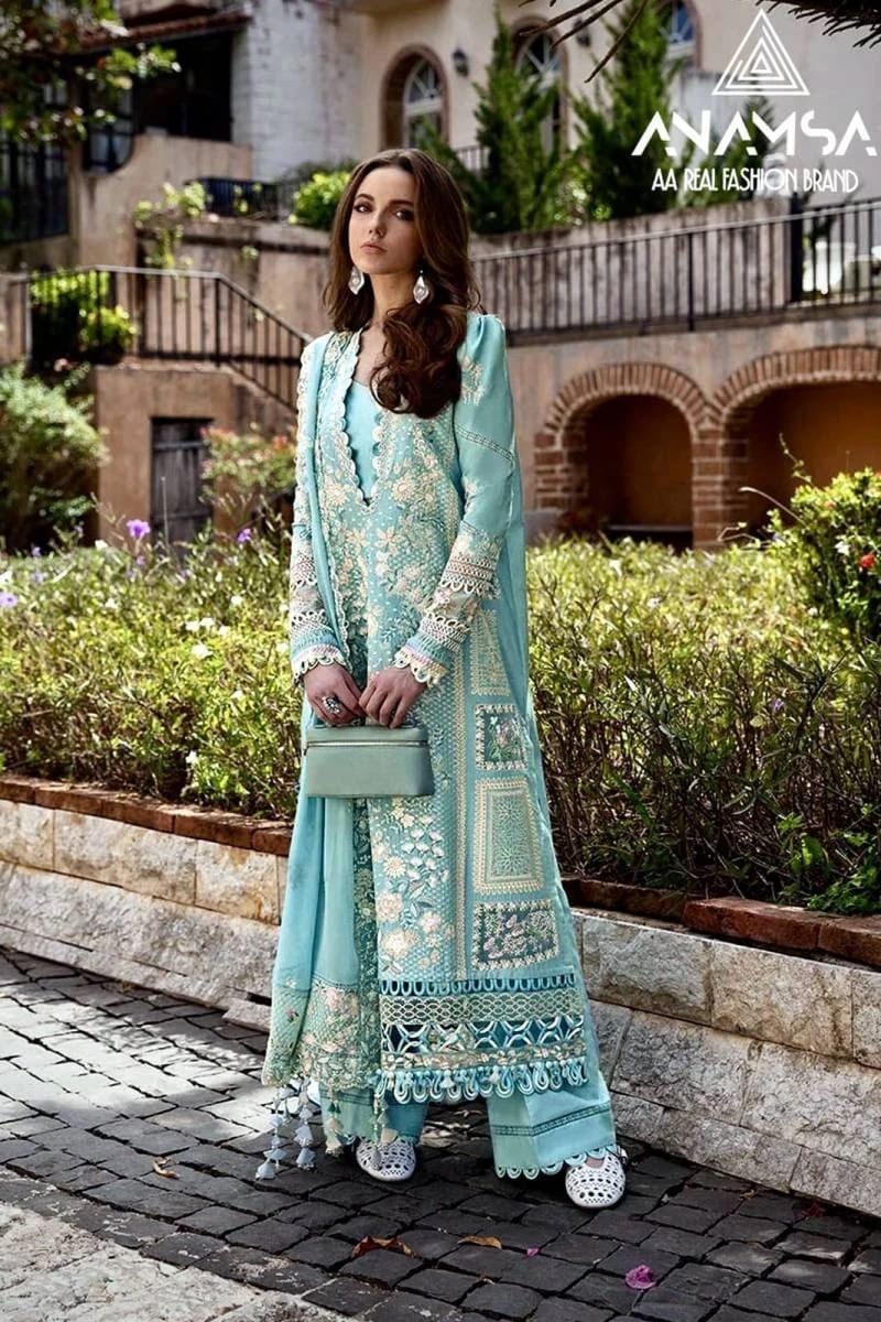Anamsa 483 Embroidered Pakistani Salwar Suits