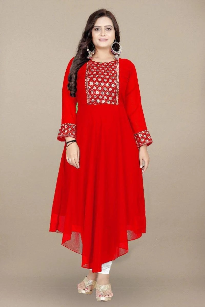 Falak Vol 4 Georgette Embroidered Kurti Collection