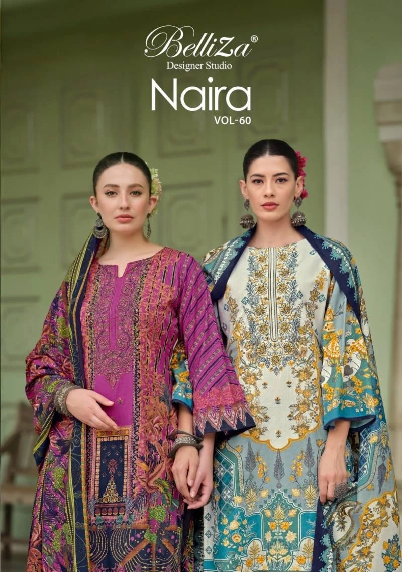 Belliza Naira Vol 60 Printed Dress Material Collection