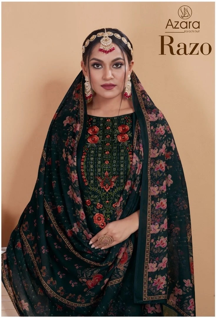 Radhika Azara Razo Designer Dress Material Collection