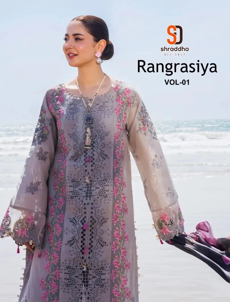 Shraddha Rangrasiya Vol 1 Embroidered Pakistani Suits