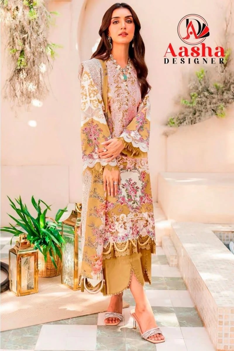 Aasha Needle Wonder Vol 3 Cotton Dupatta Pakistani Suits