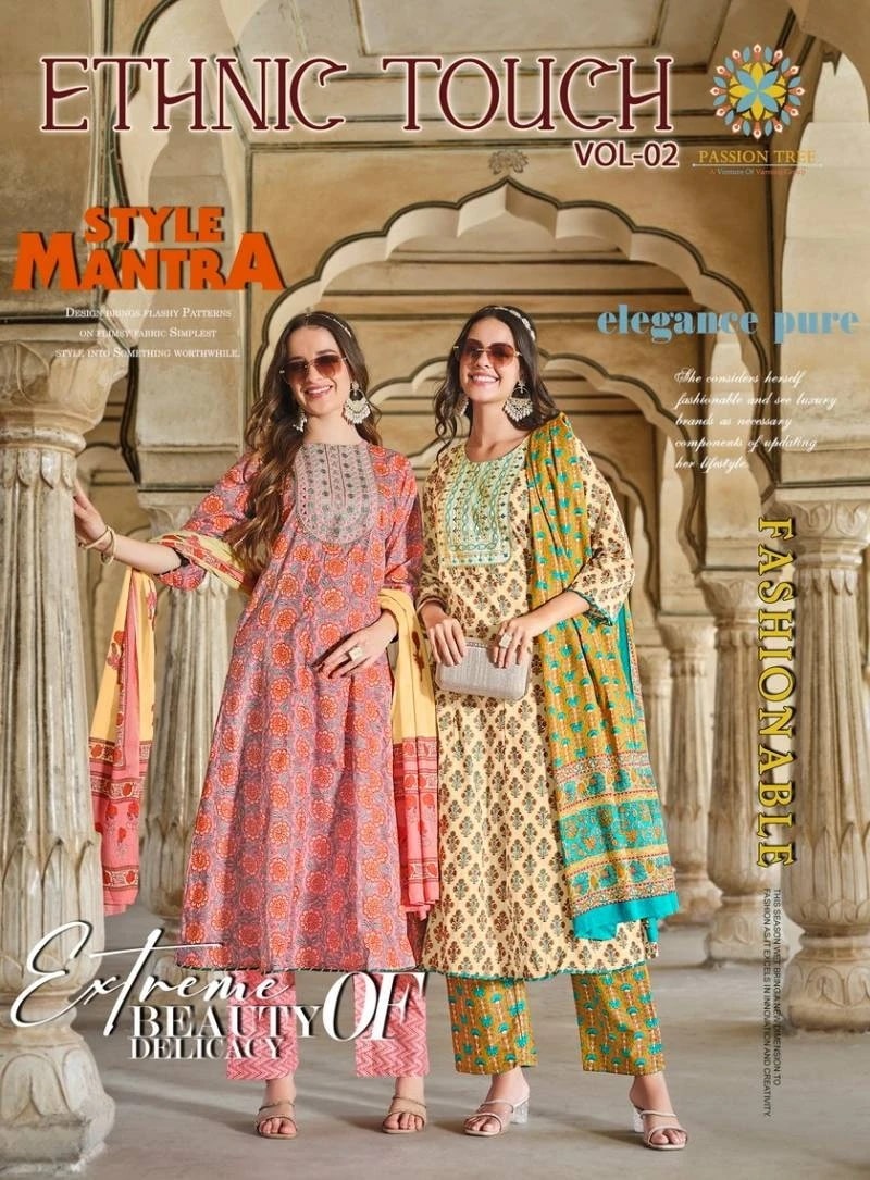 Ethnic Touch Vol 2 By Passion Tree Long Kurti Pant With Dupatta
