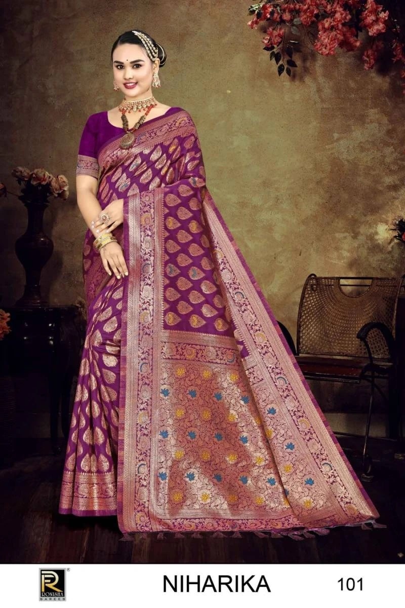 Ronisha Niharika Banarasi Silk Saree Collection