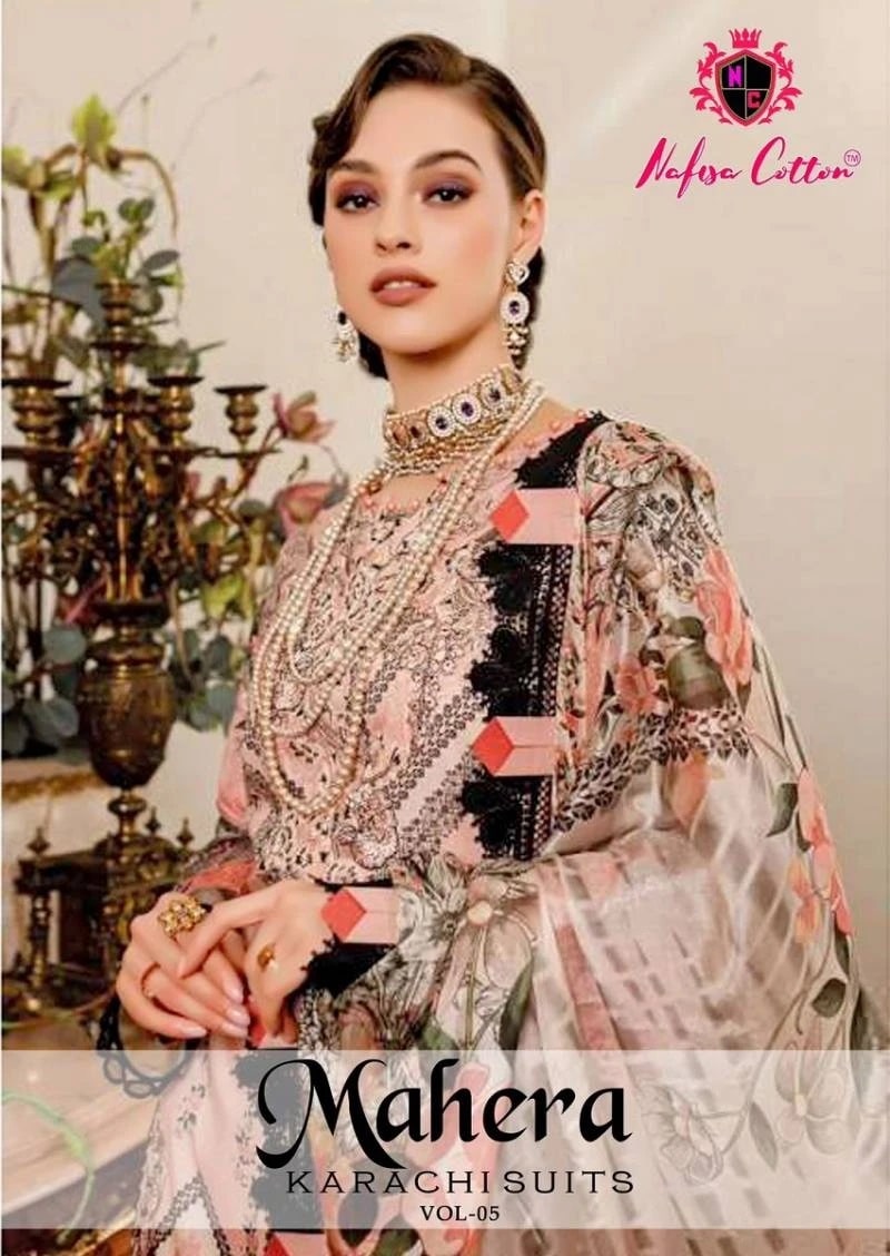 Nafisa Mahera Vol 5 Pakistani Cotton Dress Material