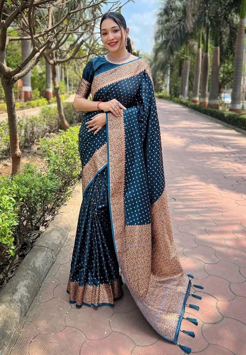 Vt 6004 Premium Banarasi Silk Saree Collection