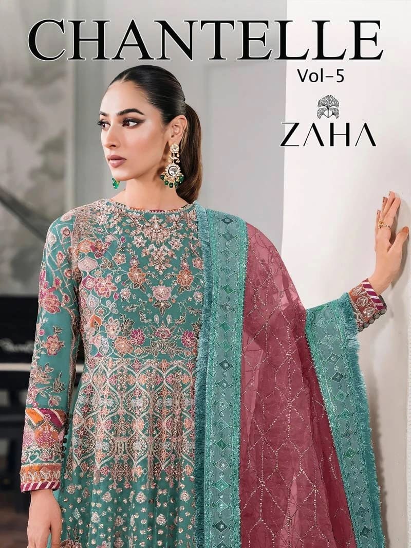 Zaha Chantelle Vol 5 E And F Pakistani Salwar Kameez