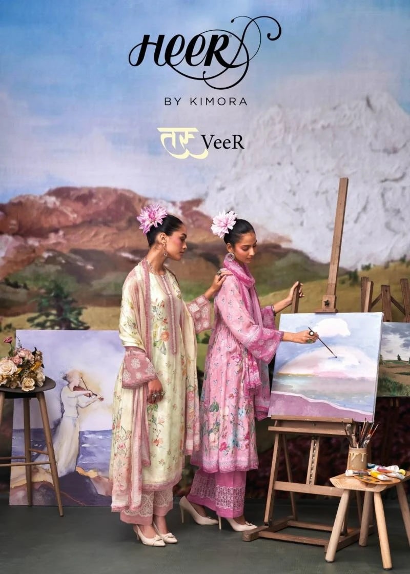 Kimora Heer Tasveer Muslin Designer Salwar Suits