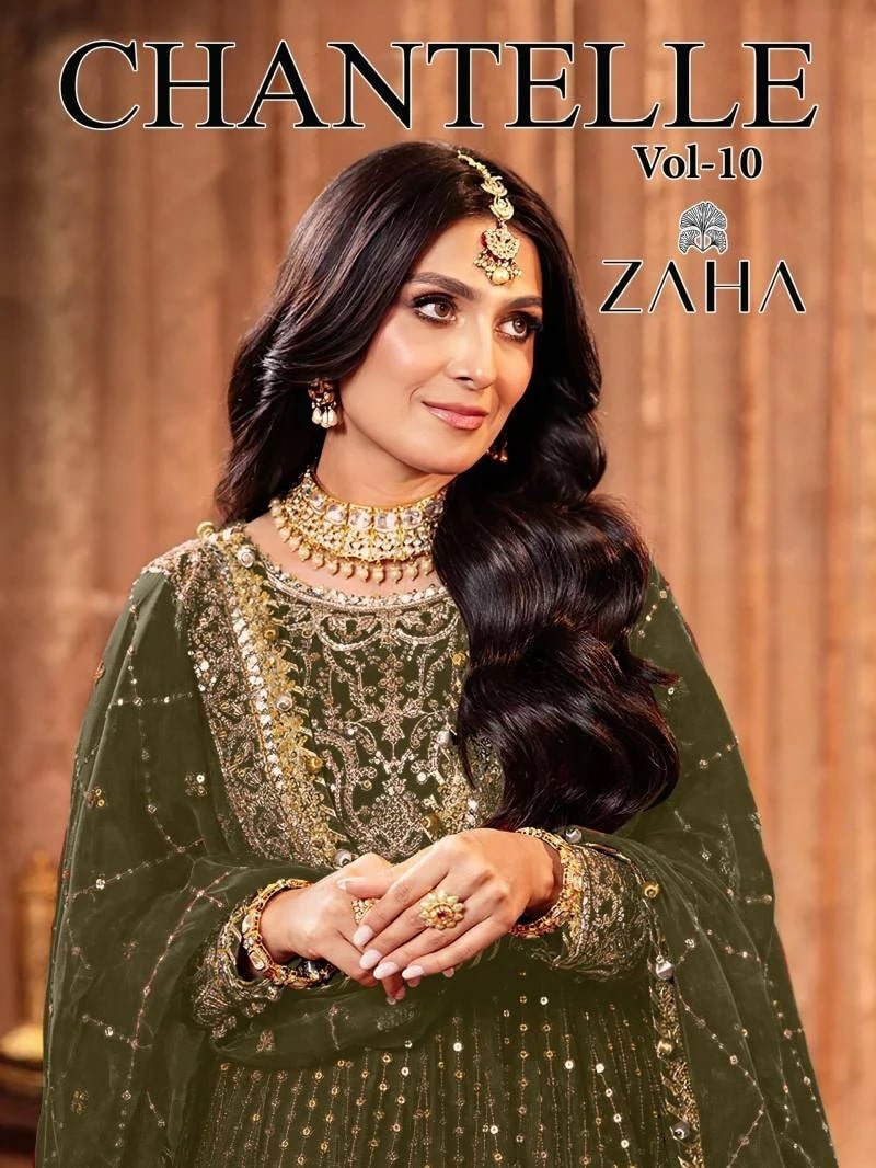 Zaha Chantelle Vol 10 A And B Pakistani Salwar Suits Collection