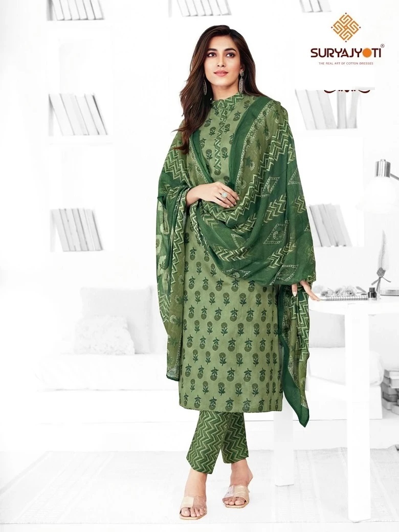 Suryajyoti Trendy Cotton Vol 62 Designer Dress Material