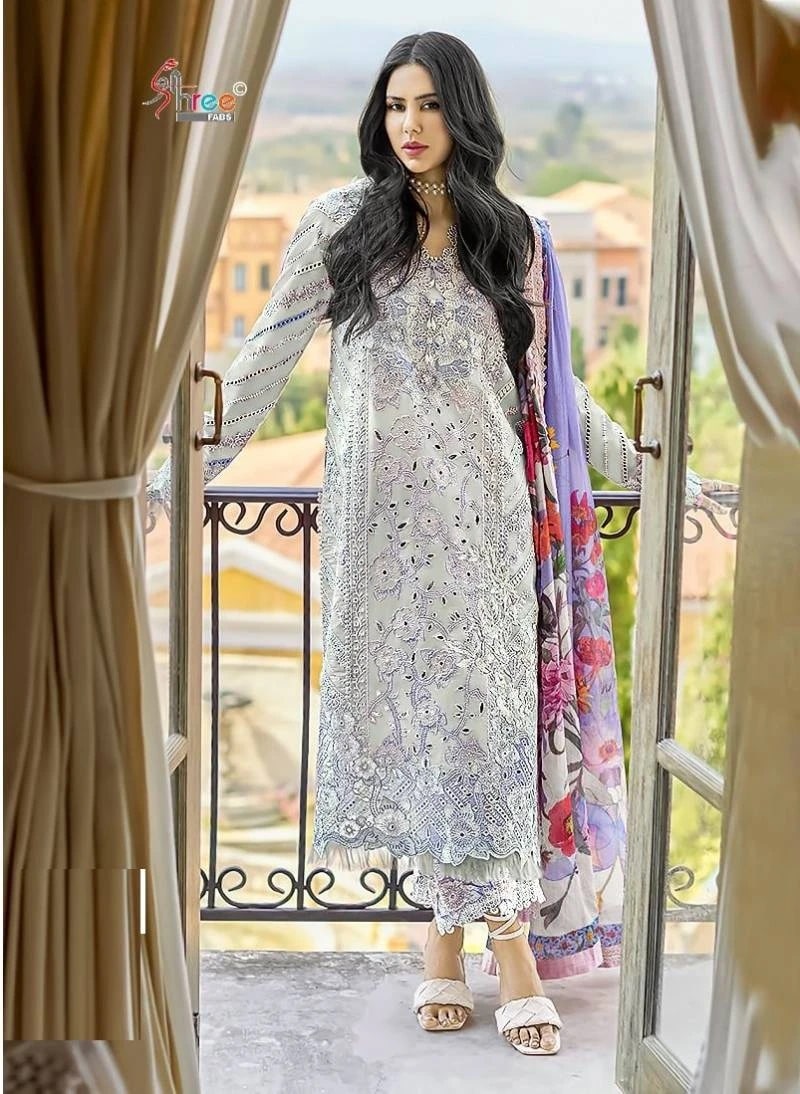 Shree Mushq Color 24 Pakistani Suits With Cotton Dupatta