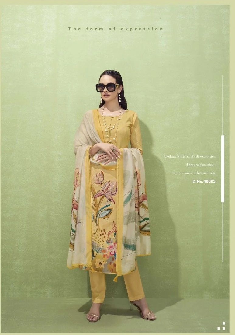 Kesar Zara Silk Printed Dress Material Collection