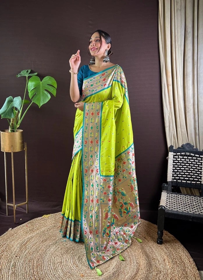 Meera 222 Paithani Silk Saree Collection
