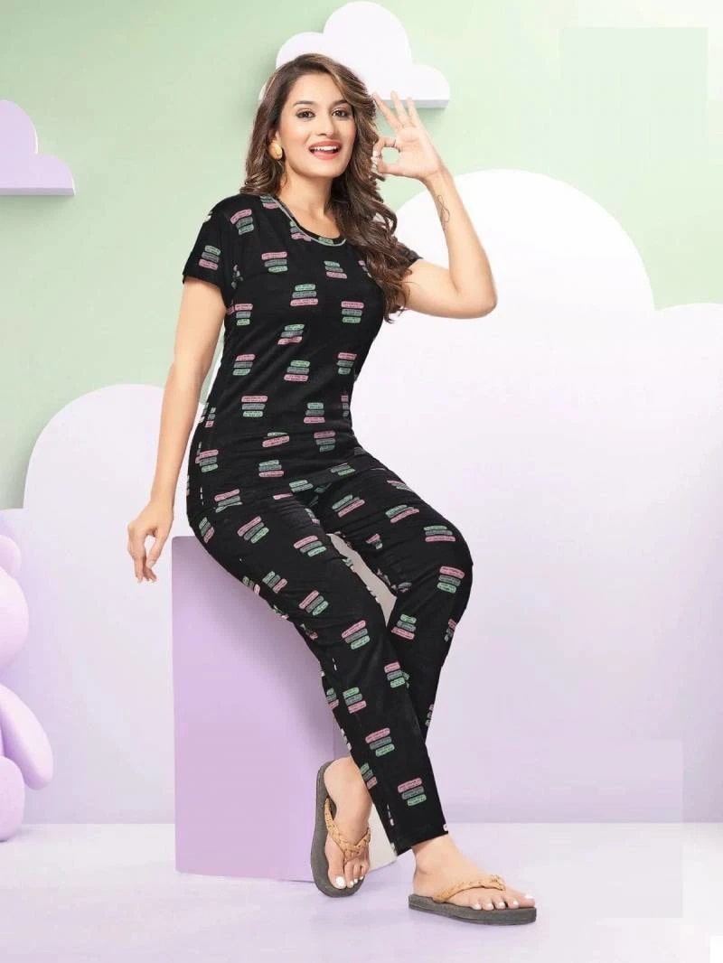 Summer Special Vol V901 Sd Printed Soft Cotton Night Suit