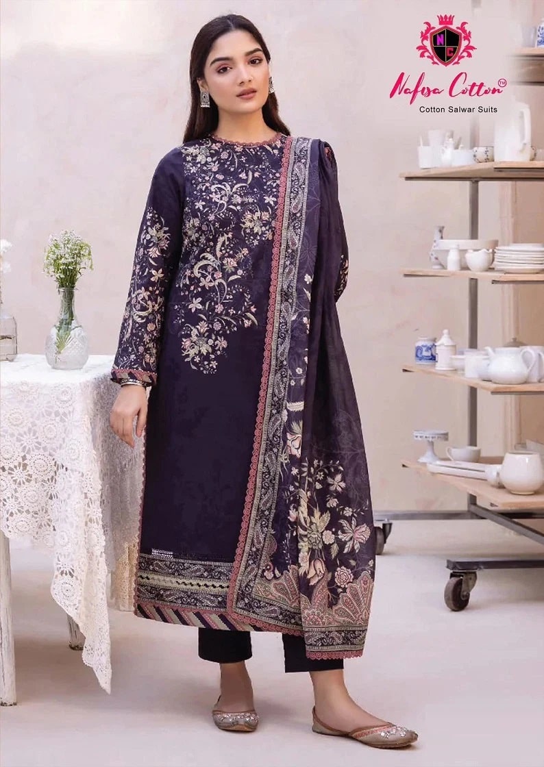Nafisa Monsoon Vol 13 Cotton Pakistani Dress Material