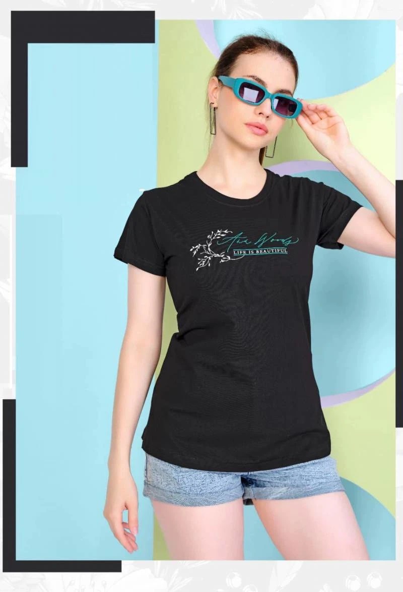 Summer Special Vol At 0193 Cotton Ladies T Shirt Collection