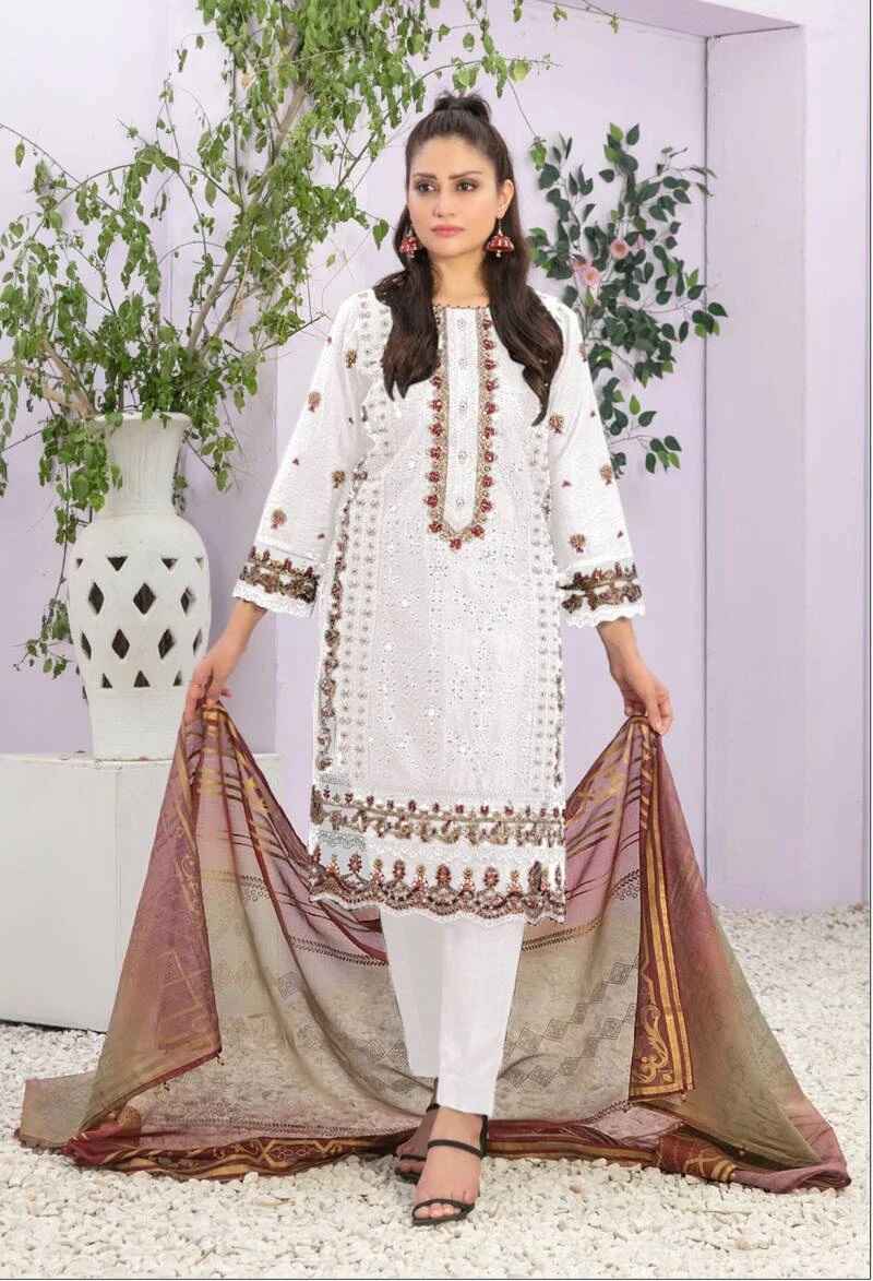 Dinsaa Maria B 254 Embroidered Pakistani Suits