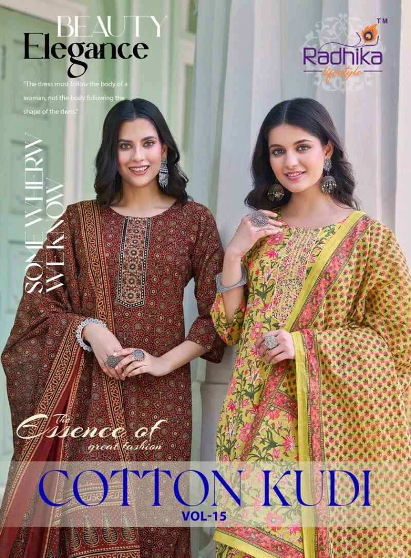 Radhika Cotton Kudi Vol 15 Cotton Readymade Dress
