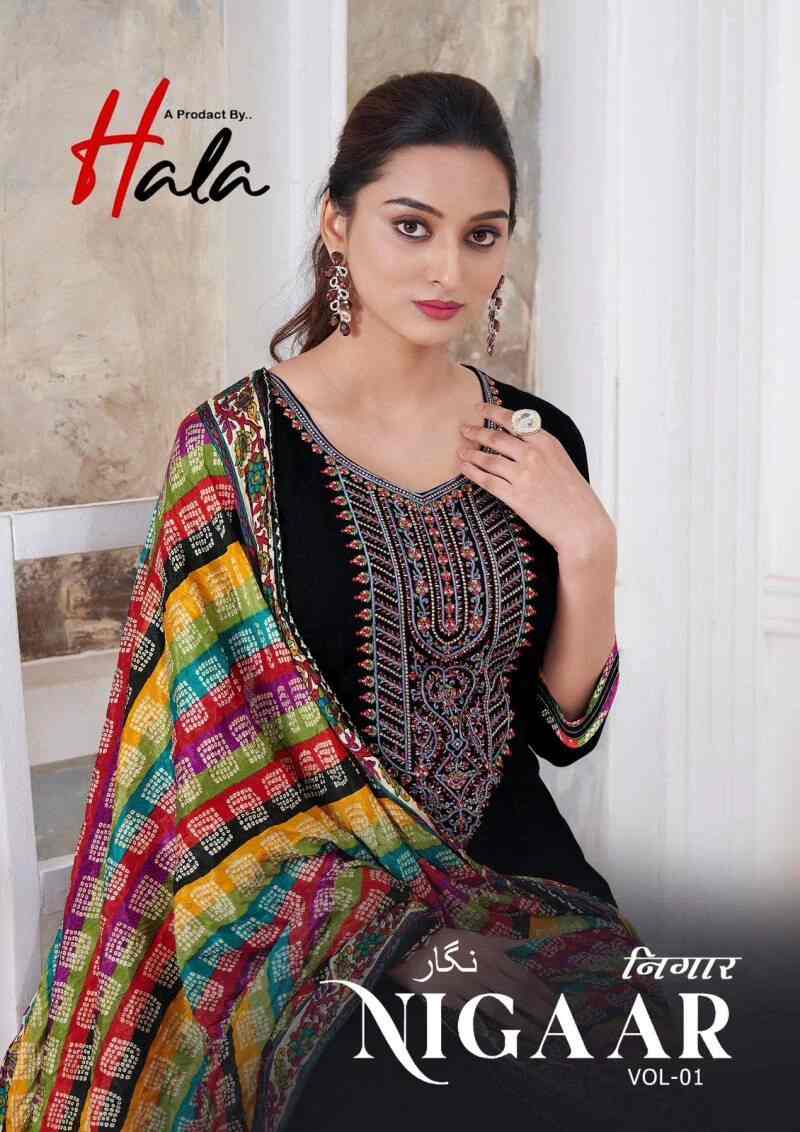 Hala Nigaar Vol 1 Rayon Dress Material Collection