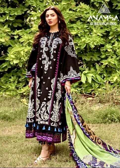 Anamsa 493 Rayon Pakistani Suits Collection