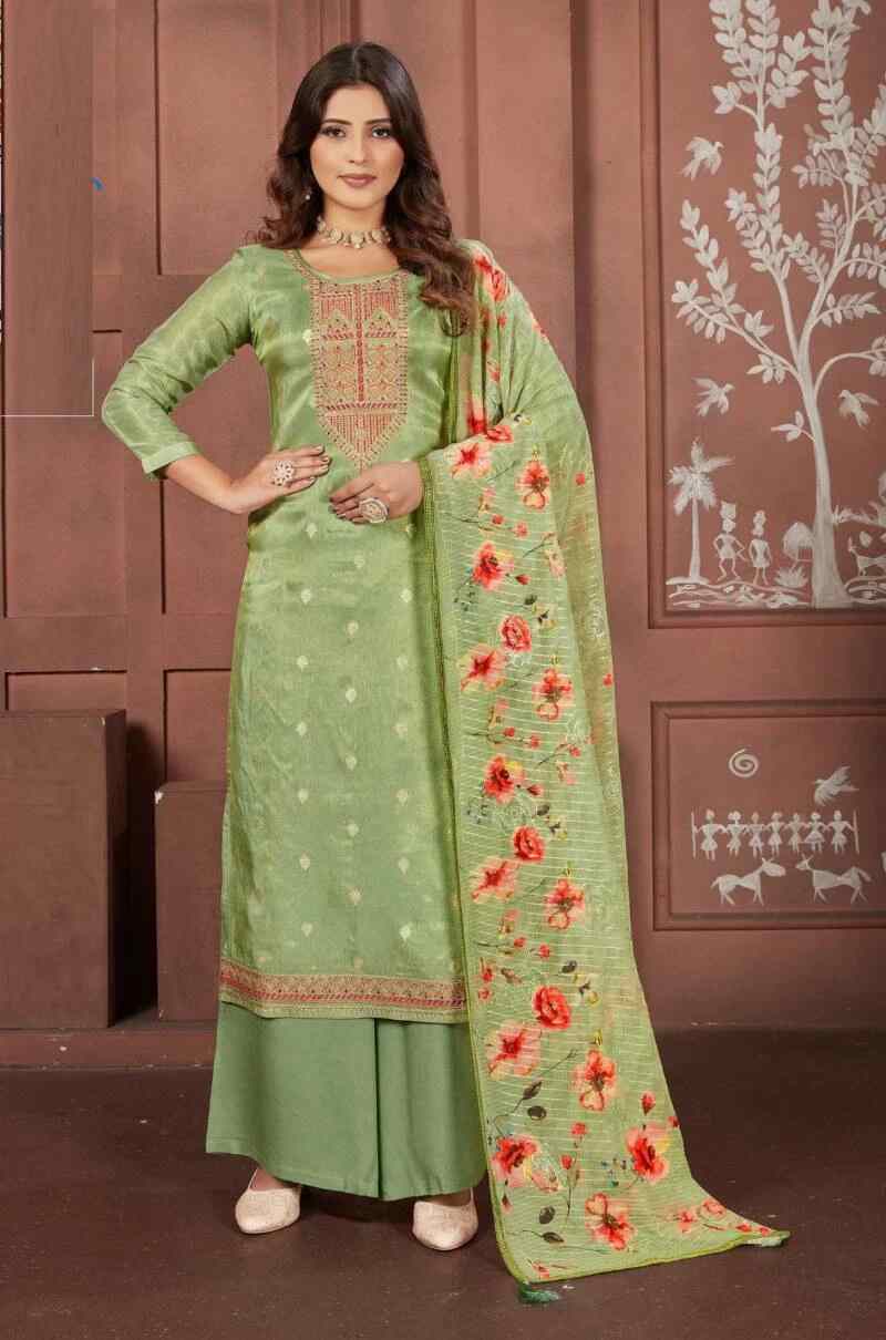Triple Aaa Pankh Designer Dress Material Collection
