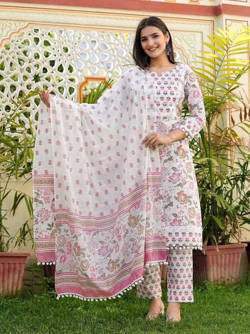 Ziyaa Vol 57 Printed Kurti Pant With Dupatta