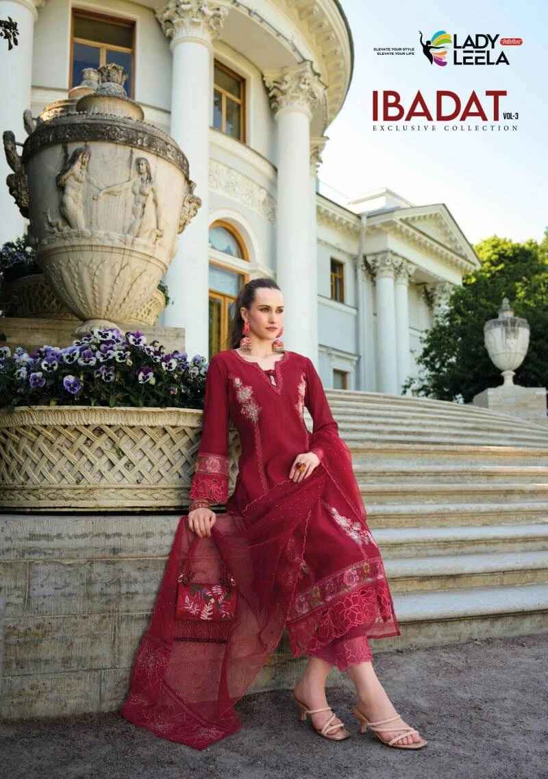 Lady Leela Ibadat Vol 3 Designer Kurti Pant With Dupatta