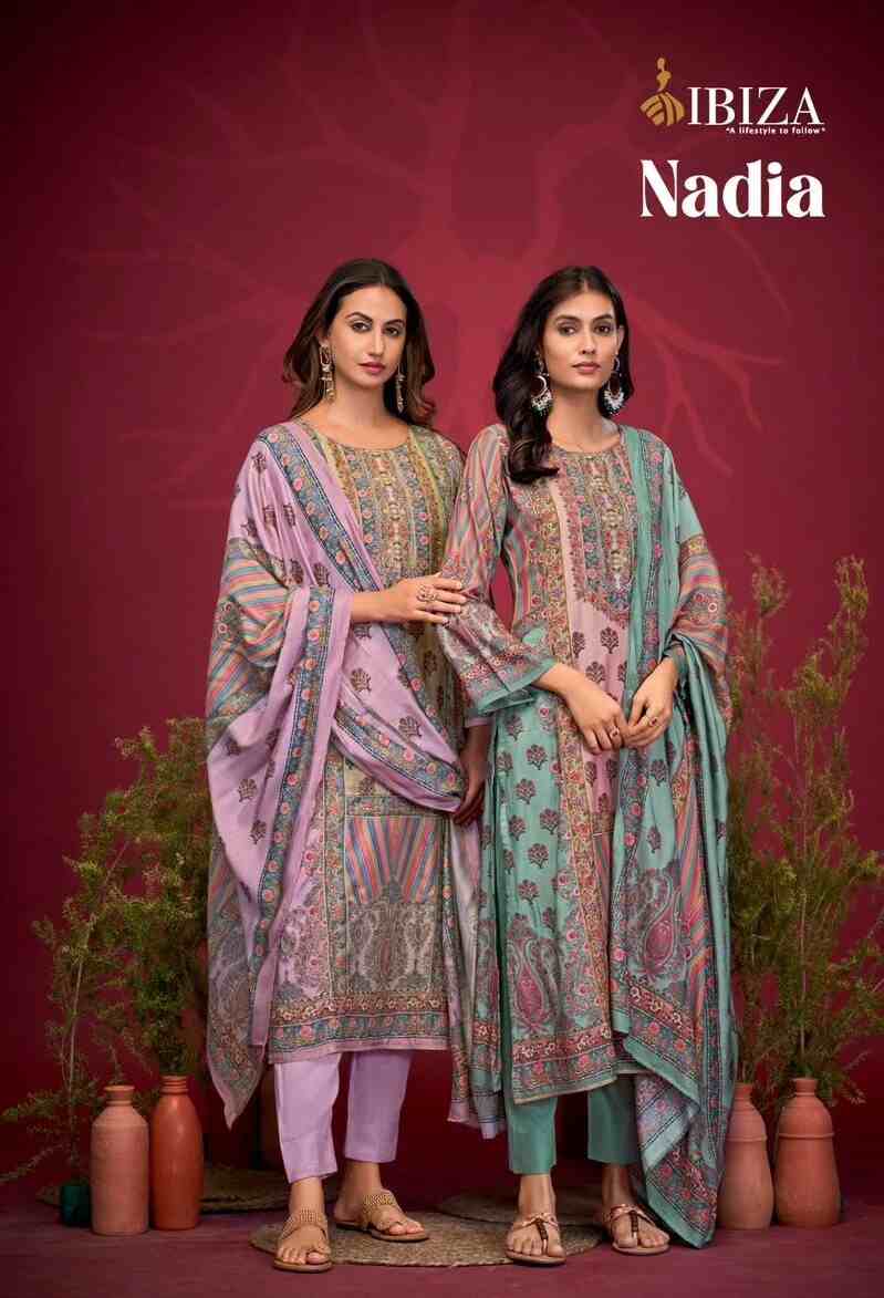 Ibiza Nadia Muslin Exclusive Salwar Kameez Collection