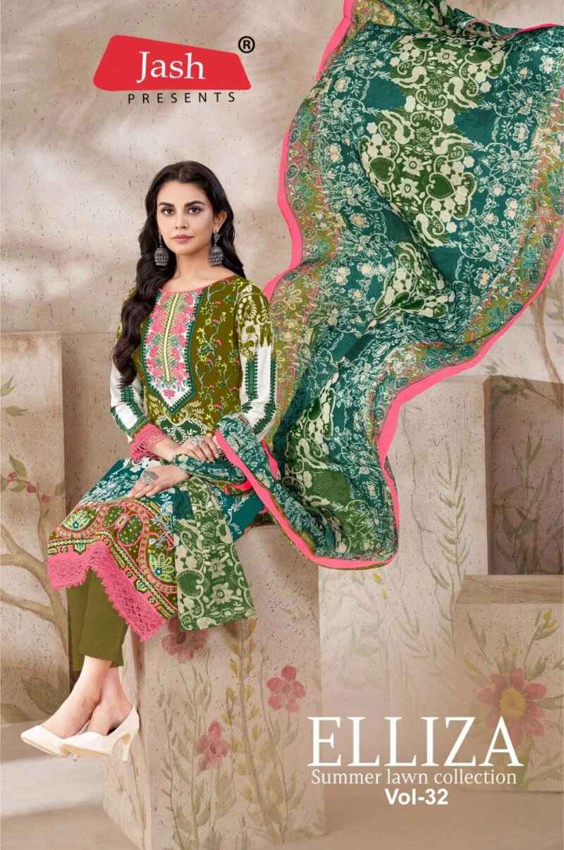 Jash Elliza Vol 32 Pure Cotton Dress Material Collection