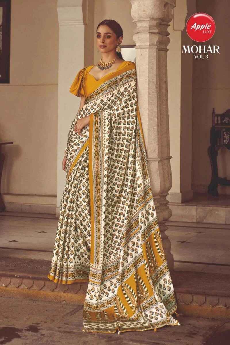 Apple Mohar Vol 3 Printed Saree Collection