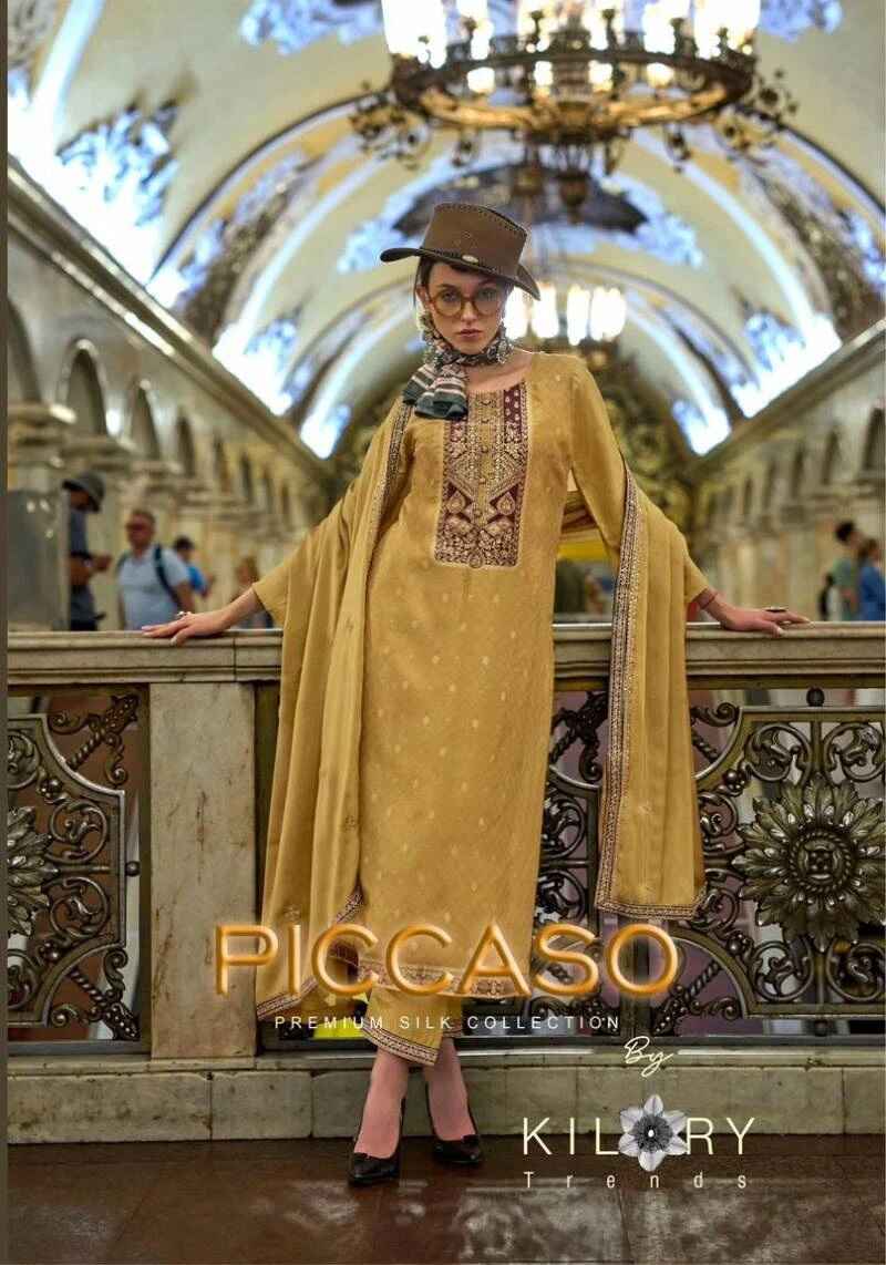 Kilory Piccaso Silk Designer Salwar Suits Collection