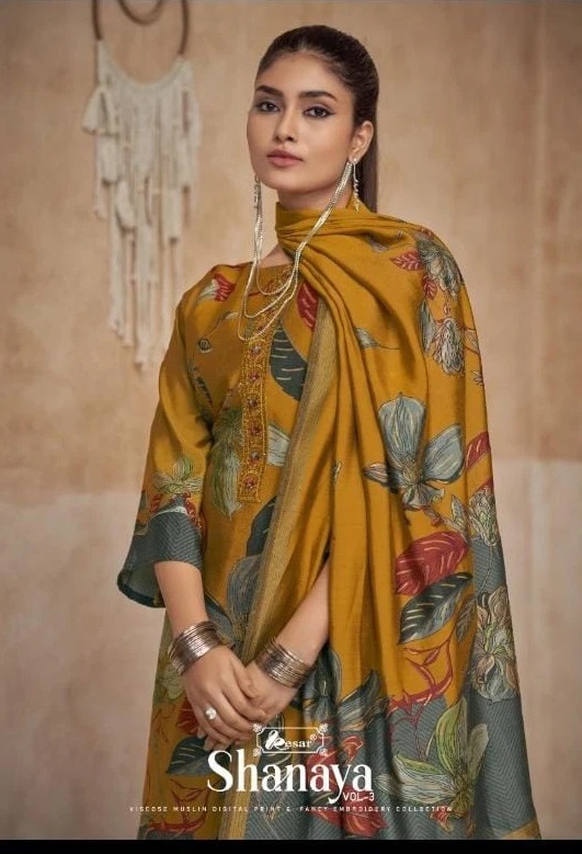 Kesar Shanaya Vol 3 Digital Printed Dress Material Collection