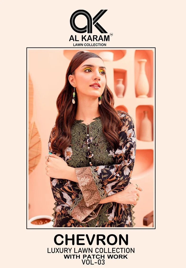 Al Karam Chevron Vol 3 Pakistani Dress Material Collection