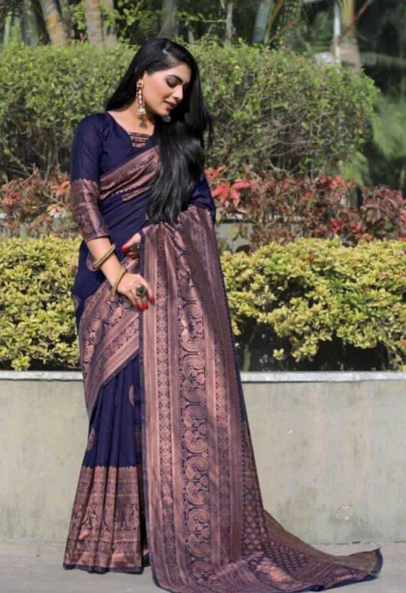 Soft Silk 4003 Lichi Jacquard Silk Saree Collection