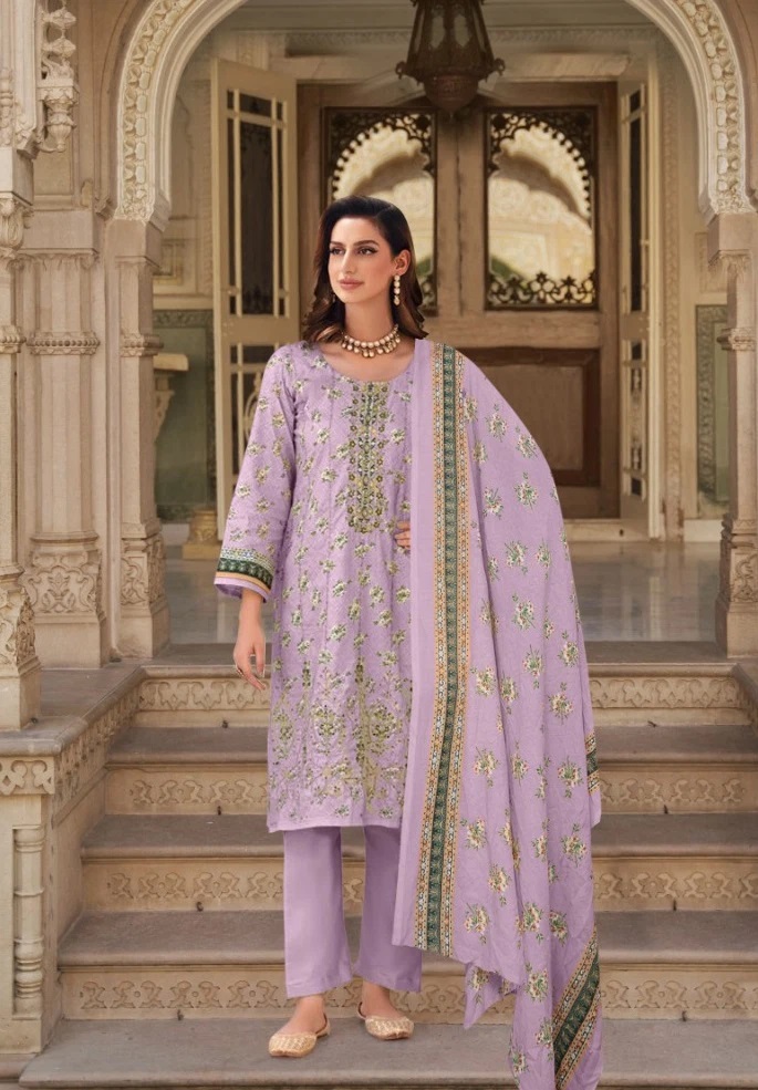 Shraddha Bin Saeed Color Pakistani Suit Chiffon Dupatta