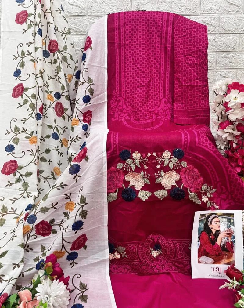 Taj 530 Pakistani Salwar Suits Chiffon Dupatta