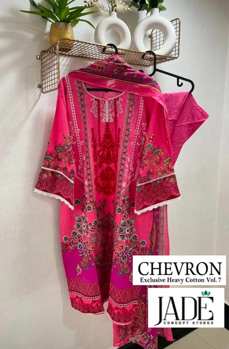 Jade Chevron Vol 7 Lawn Cotton Ready Made Dress Collection