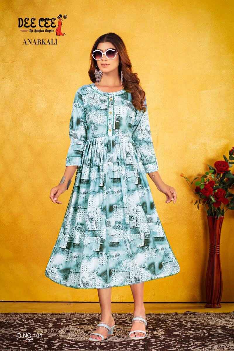 Deecee Anarkali Printed Kurti Collection