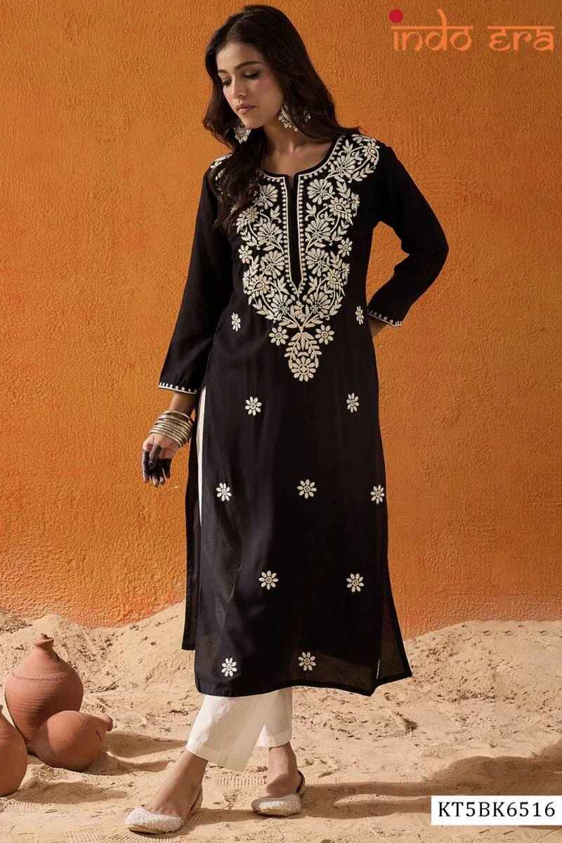 Indo Era 2503 Thread Work Short Kurti Collection