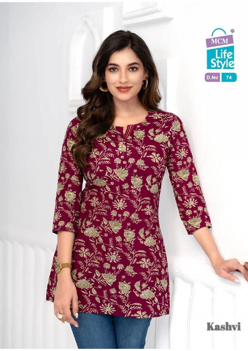 Mcm Kashvi Vol 5 Daily Wear Printed Short Top Collection