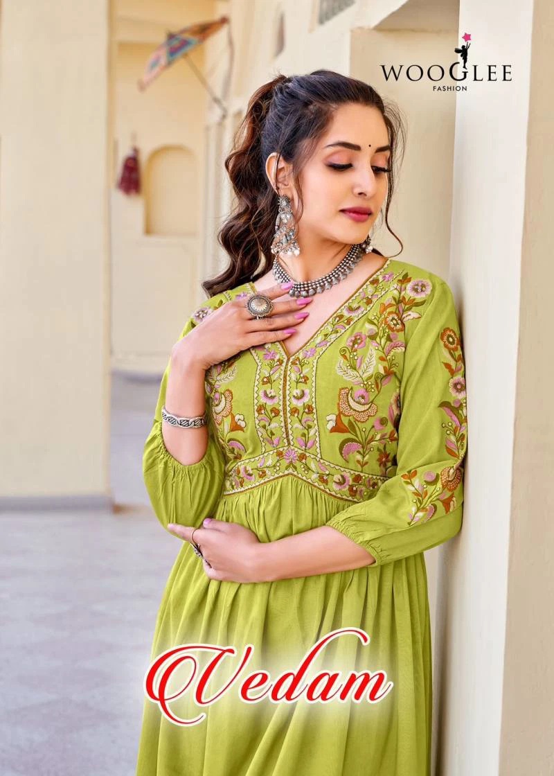 Wooglee Vedam Embroidered Kurti Collection