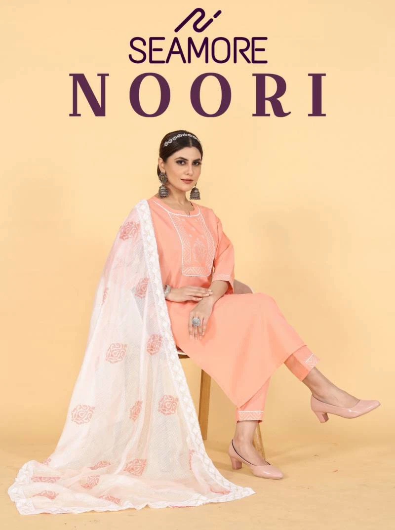 Seamore Noori Daily Wear Kurti Bottom With Dupatta