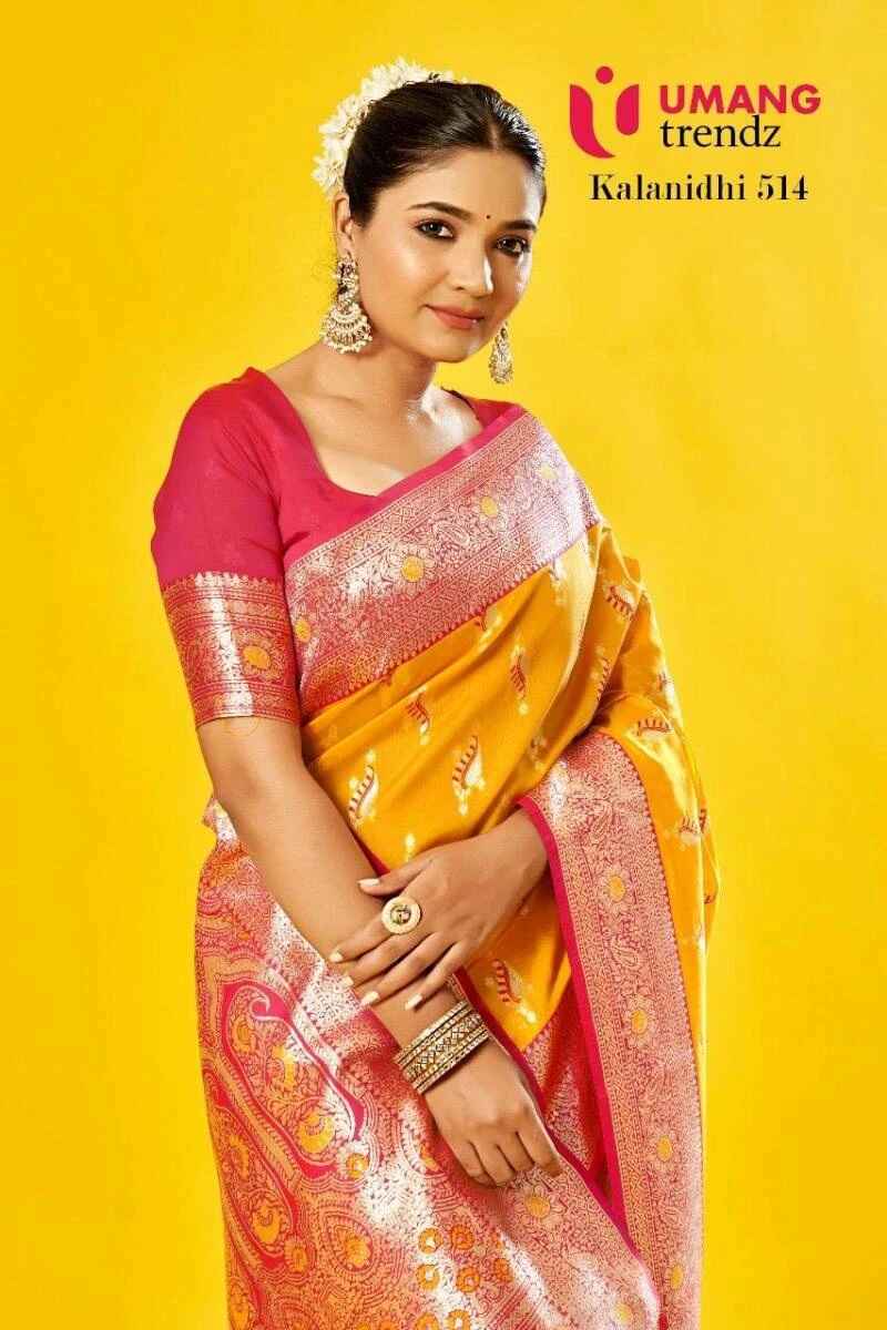 Umang Kalanidhi 514 Lichi Fancy Saree Collection